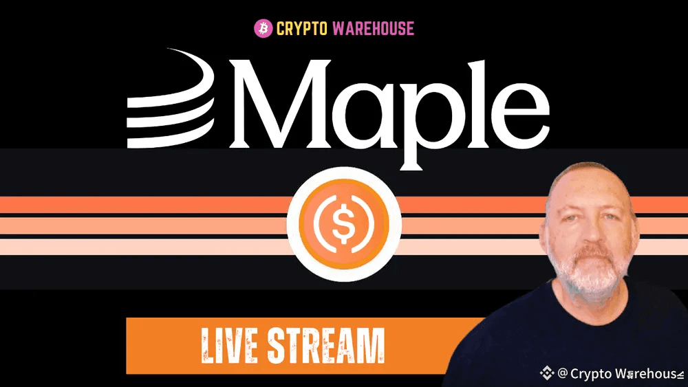 Maple livestream appearance on Crypto Warehouse